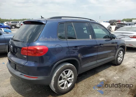 2016 Volkswagen Tiguan S z USA, uszkodzony, nr VIN WVGAV7AX7GW606280